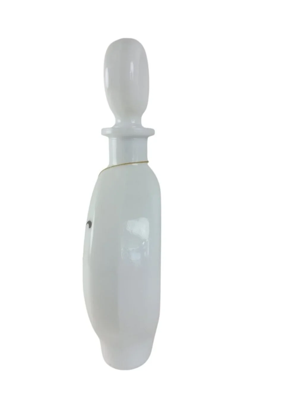 Field Birds California Quail Milk Glass Decanter 1969 Empty Bottle #6 Vintage